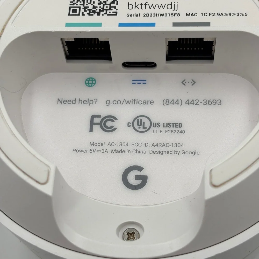Google WiFi AC1304 Mesh Router System 3 Pack White Whole Home Coverage